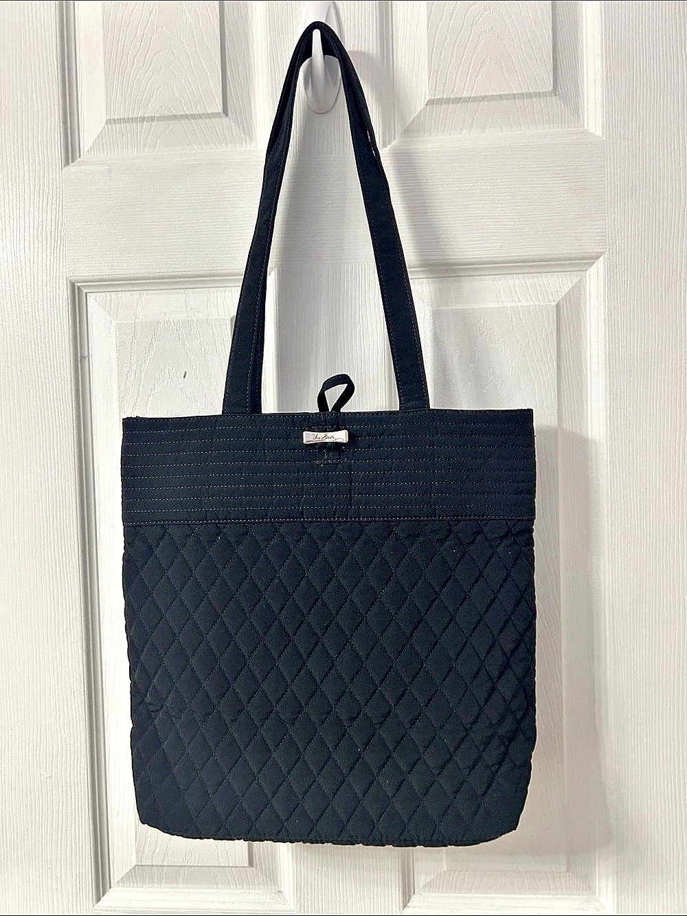 Vera Bradley Quilted Tote in Black